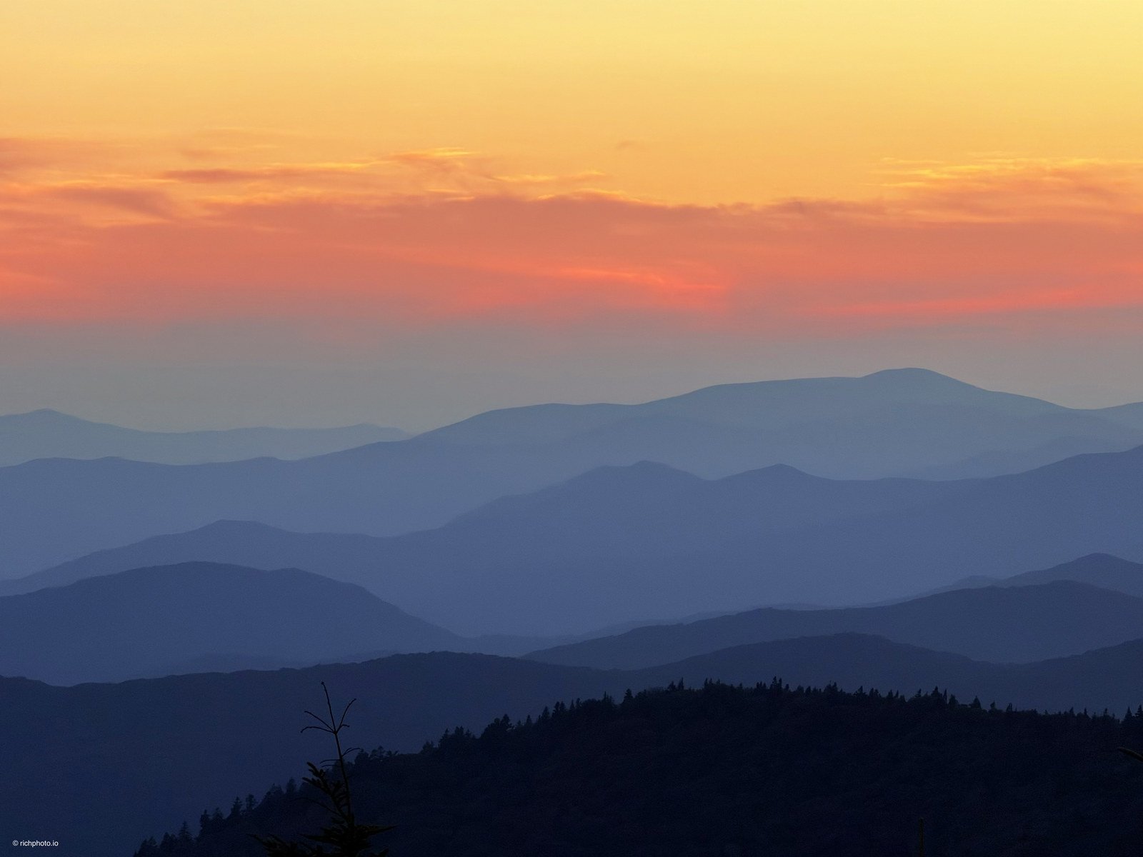 Stacked Blue, Great Smoky Mountains National Park