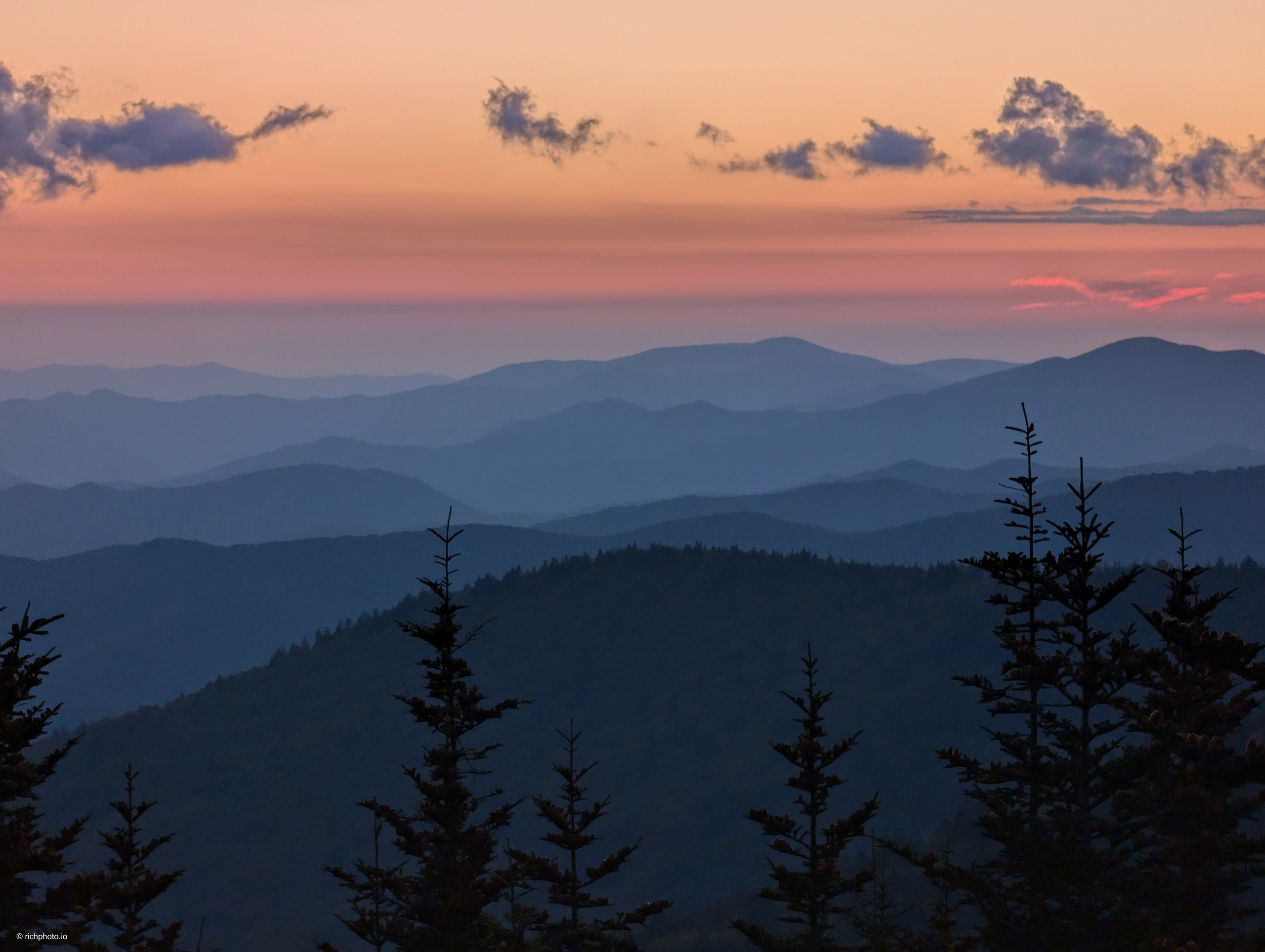 Blue on Blue, Great Smoky Mountains National Park