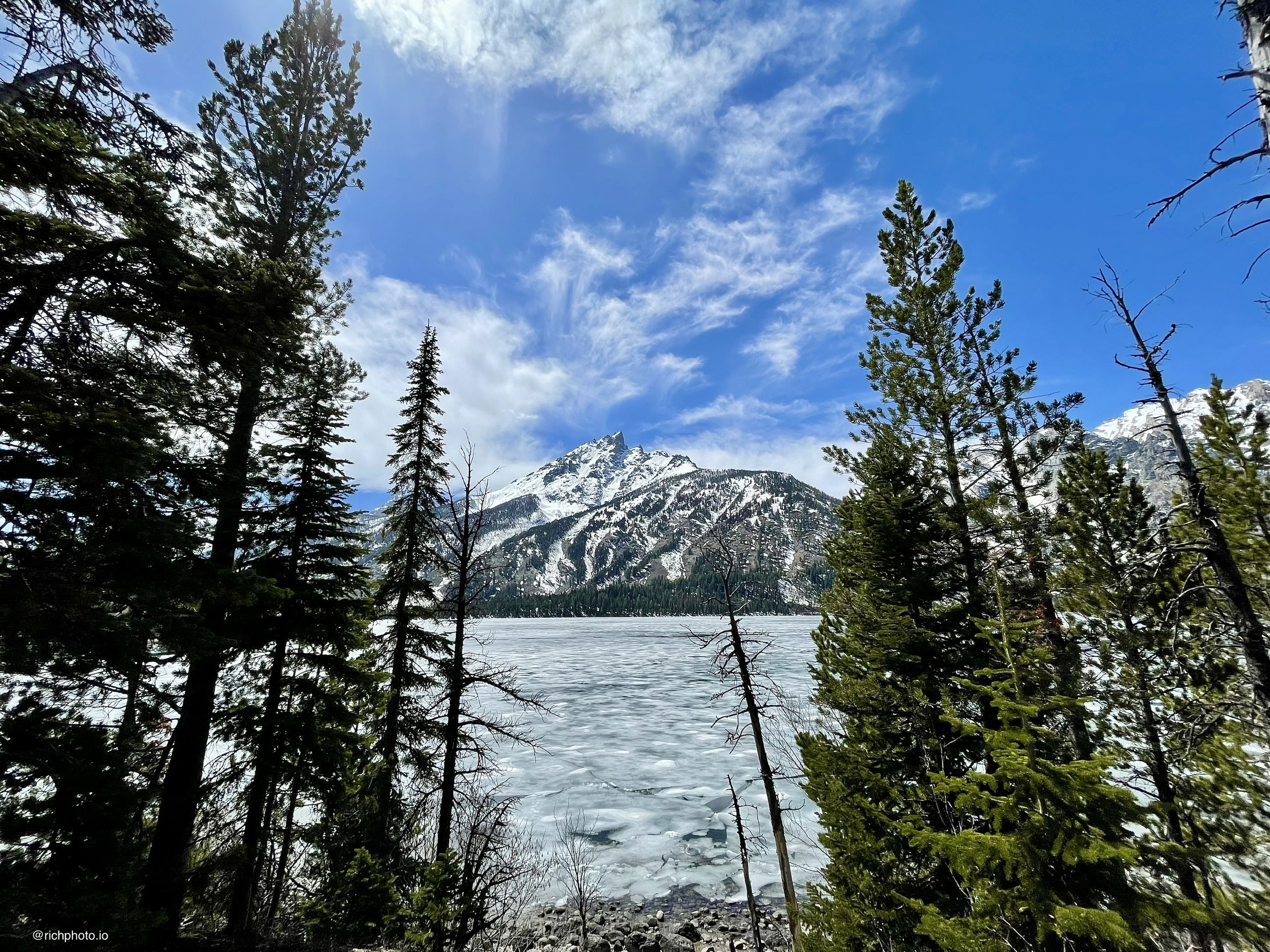 Ice Still Holding, Grand Teton National Park, Wyoming